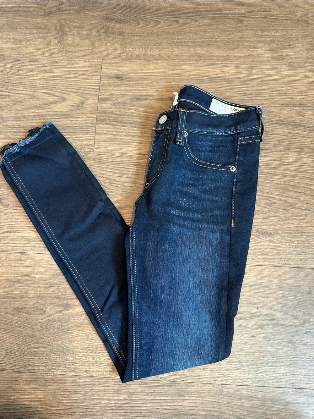 rag & bone Dark Blue Skinny Jeans